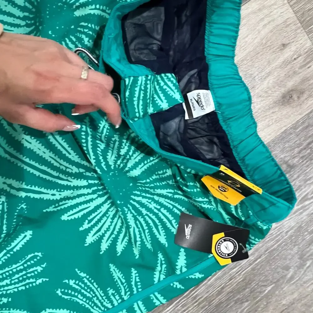 Speedo Green Tropical Swim Trunk Size XL